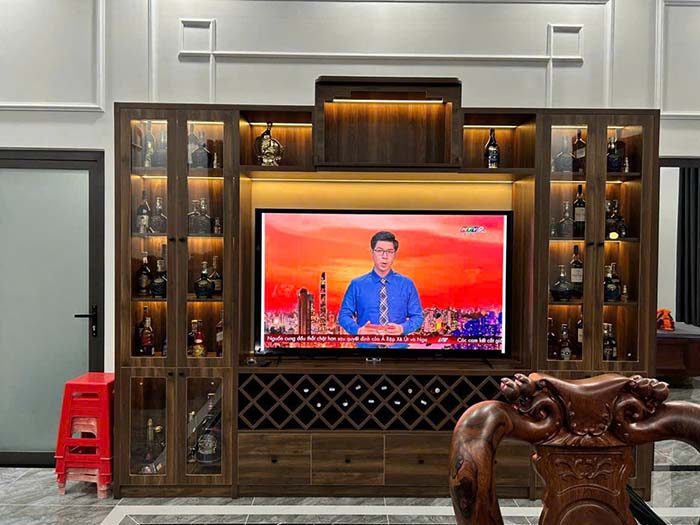 Đóng tủ tivi theo yêu cầu